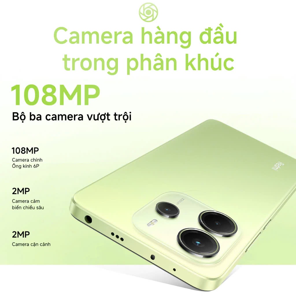 Điện thoại Xiaomi Redmi Note 14 6GB|128GB | Camera AI 108MP | Pin 5500mAh | Hàng chính hãng - BH 18 tháng | BigBuy360 - bigbuy360.vn