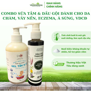 Combo Sữa Tắm & Dầu Gội Singsong Dành Cho Da Chàm, Vảy Nến, Eczema, Á Sừng, Viêm Da Cơ Địa | Veganhome