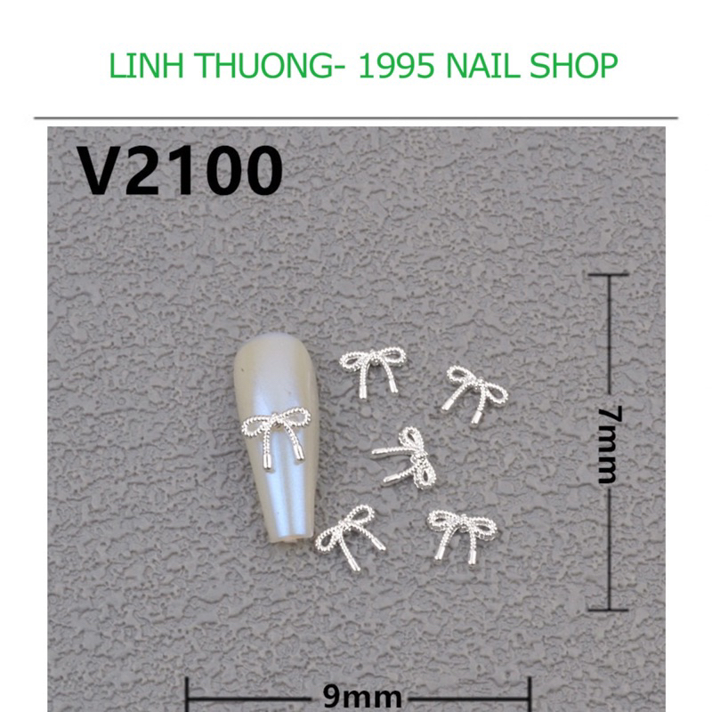 Set 10 nơ đính móng phong cách hàn