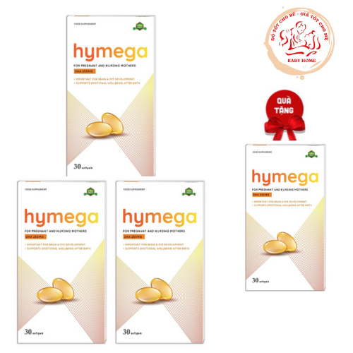 [Mua 3 tặng 1]DHA EU tinh khiết Aplicaps Hymega hộp 30 viên date mới