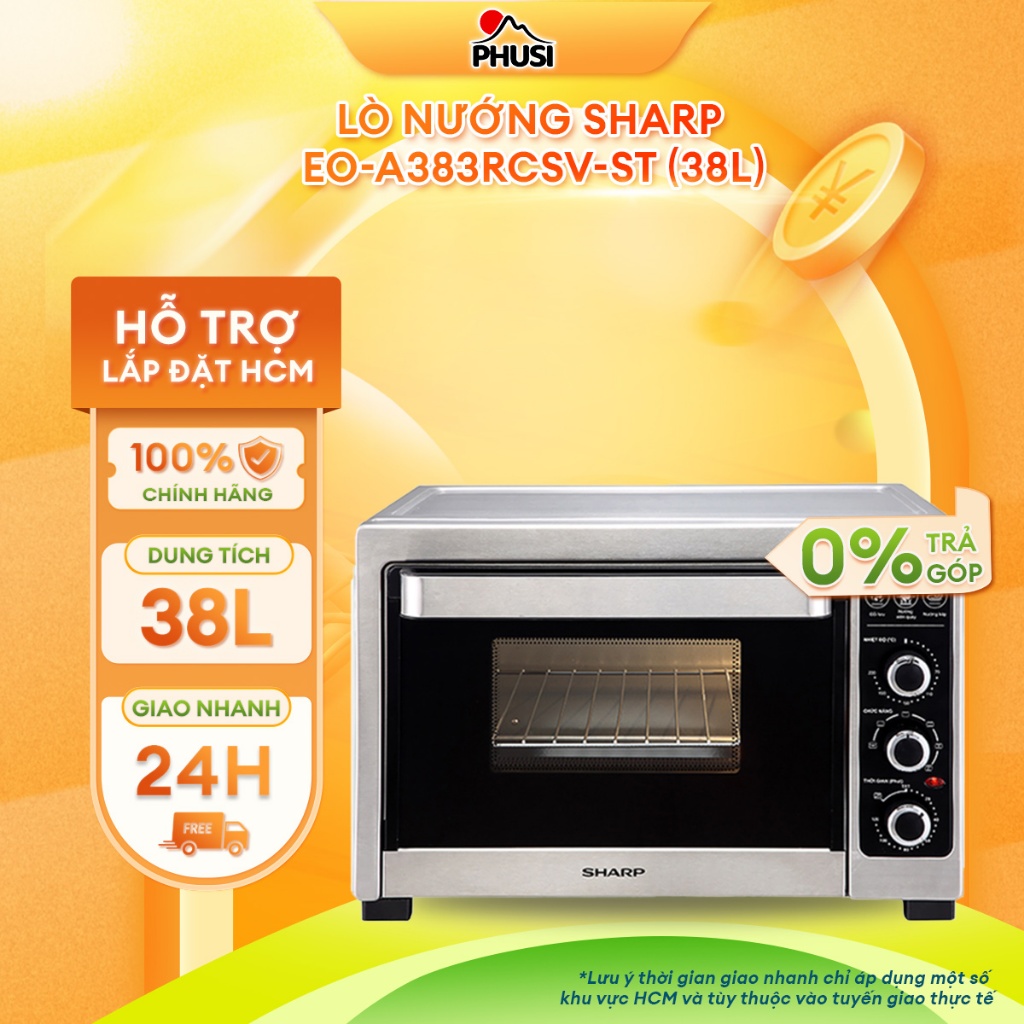 Lò Nướng Sharp EO-A383RCSV-ST (38L)