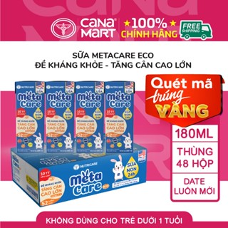 Thùng 48 hộp sữa bột pha sẵn Nutricare Metacare ECO cho bé đề kháng khỏe, tăng cân cao lớn