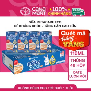 Thùng 48 hộp sữa bột pha sẵn Metacare ECO Nutricare cho bé đề kháng khỏe, tăng cân cao lớn
