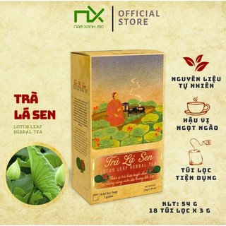  Trà Thảo Mộc Nam Xanh Lá Sen – Hộp 54g Dạng Túi Lọc Tiện Lợi 