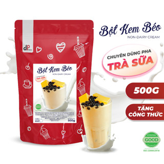 Bột Kem Béo Thực Vật DPFOOD - Gói 500G - Chuyên Dùng Pha Trà Sữa, Đá Xay, Cà Phê, Làm Kem, Làm Bánh...