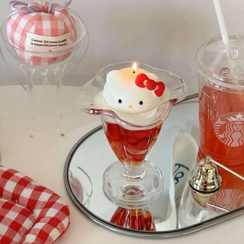 🍓 𝓒𝓾𝓽𝓮 𝓬𝓾𝓽𝓮🍓 Nến Hello Kitty Sang Trọng Trang Trí Nhà Cửa