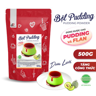 Bột Pudding Dưa Lưới DPFOOD - Gói 500G - Làm Topping Trà Sữa, Chè, Cacao/Milo Dầm,...