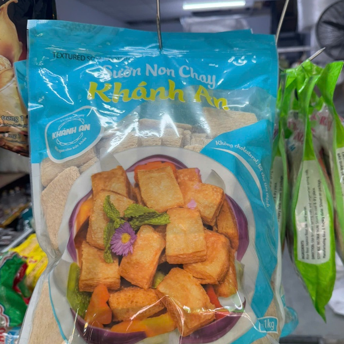 Sườn Non Chay Khánh An Bịch 1kg, Sườn Miếng Chay Loại Ngon - Tốt Cho Sức Khỏe, Đồ Chay Ngon Bổ