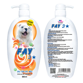 FAY 3⭐️ - Dầu tắm cho chó mèo 800ml