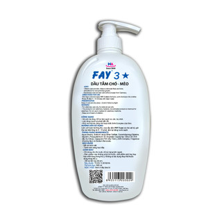 FAY 3⭐️ - Dầu tắm cho chó mèo 800ml
