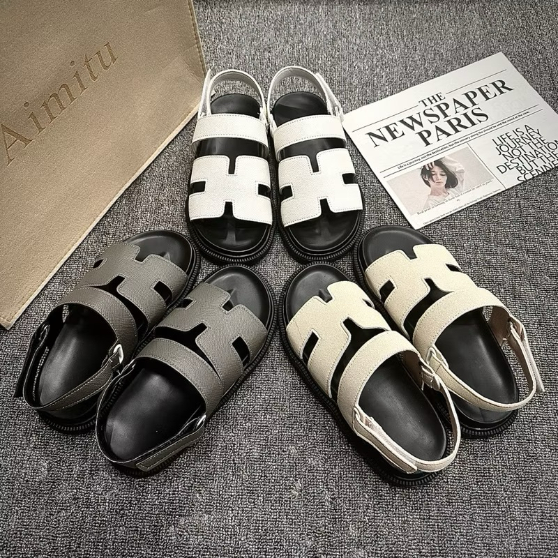 Giày Sandal Và Dép Nữ  quai chữ H quai 2 Lớp  May Liền Đế Cao 3cm ( QUAI dán hậu màu mè)