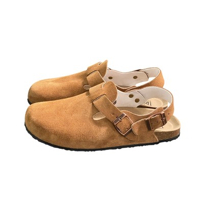 ( Quai Hậu ) Sục Boston Da Bò lộn nguyên tấm  Nam Nữ Cao Su Dép Thương Hiệu Bioline - SDL 02