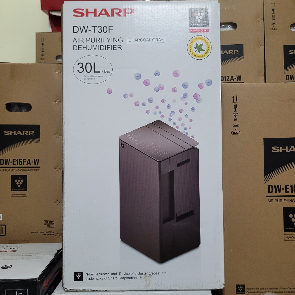Máy lọc không khí và hút ẩm Sharp T30FV-H | Lọc khí hút ẩm cho phòng 77m2 công suất 30L model 2025 | BigBuy360 - bigbuy360.vn