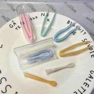 [✅COD] MYSTICEYES 2 PCS Bộ Nhíp+ Dụng Cụ Đeo Lens kính áp tròng Bỏ Túi Tiện Lợi