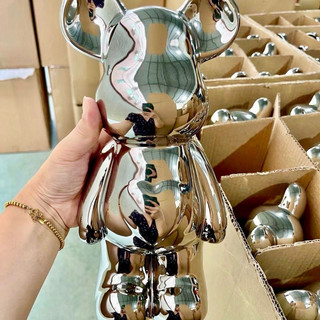 Tượng Bear trang trí kệ tủ size 28cm