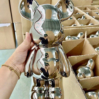 Tượng Bear trang trí kệ tủ size 28cm