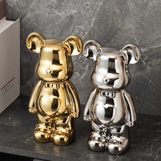 Tượng Bear trang trí kệ tủ size 28cm