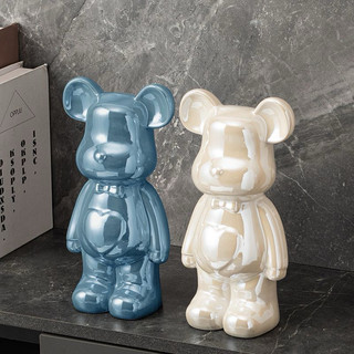 Tượng Bear trang trí kệ tủ size 28cm