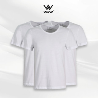 Áo Lót Nam Cotton W&W Áo Thun Lót Trắng Cộc Tay Thoáng Mát, Thấm Hút Mồ Hôi UNDERSHIRT02