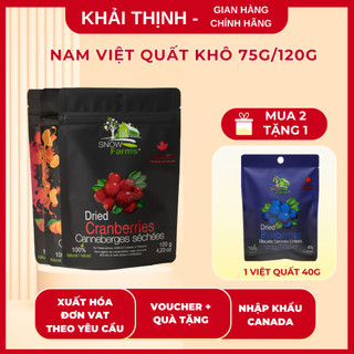 Nam Việt Quất Snow Farms VỊ CAM chua chua ngọt ngọt Nhập Khẩu chính ngạch Canada - 75g