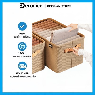 [35/42/48cm] Hộp Đựng Quần Áo Có Thể Xếp Chồng - Khung Thép Cứng, Chống Bụi Dung Tích Lớn Cho Tủ Quần Áo Gia Đình