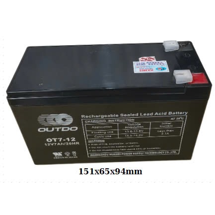 bình Outdo 12V 7Ah OT7-12 - OT7-12