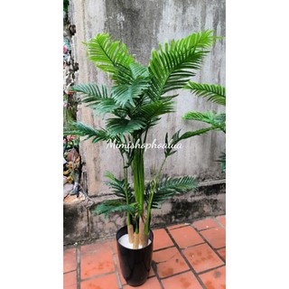 Cây dừa cảnh giả cao 1,2 -1,7met, trang trí nhà cửa nội thất,trang trí tiểu cảnh.