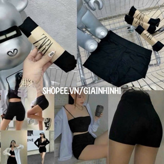 Quần legging đùi siêu giãn, Quần đùi thể thao cotton dáng ôm co dãn QS2312 - NhiNhi Shop