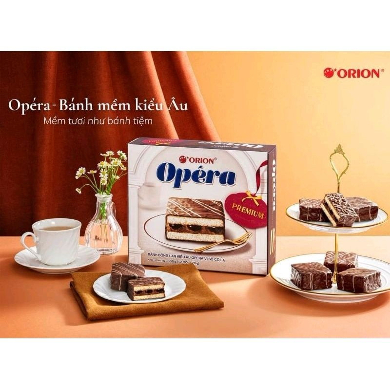 Bánh Mềm Opera Orion Vị Socola phân tầng OPÉRA. hộp 10 gói