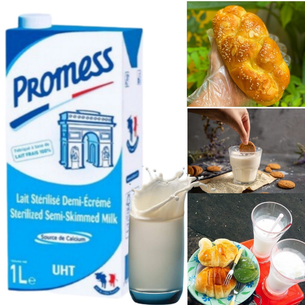 Date 12/2026 Thùng 6 hộp Low Fat Milk Sữa Tươi Promess Ít Béo Không Đường