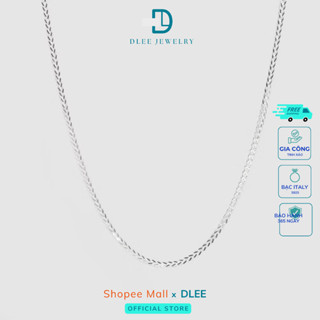  Dây Chuyền Bạc Nữ Trơn Vòng Cổ Trơn D'Lee Hoạ Tiết Xương Cá Đôi Chất Liệu Bạc S925 Ý Mềm Mại Thanh Lịch DT05 