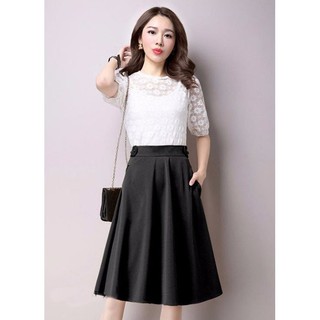 *CHÂN VÁY NỮ.❣️FREESHIP❣️Chân Váy Xòe Phối Nút Thời Trang