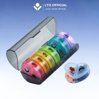 Hộp đựng thuốc mini chia ngăn 7 ngày sáng và tối, Hộp thuốc đa năng nhỏ gọn mang du lịch tiện lợi, nhựa cao cấp an toàn