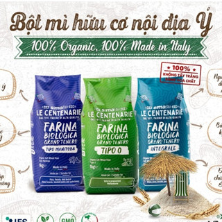  Bột mì hữu cơ Sima Le Centenarie Organic Wheat Flour_Manitoba  đa dụng  nguyên cám  pizza 