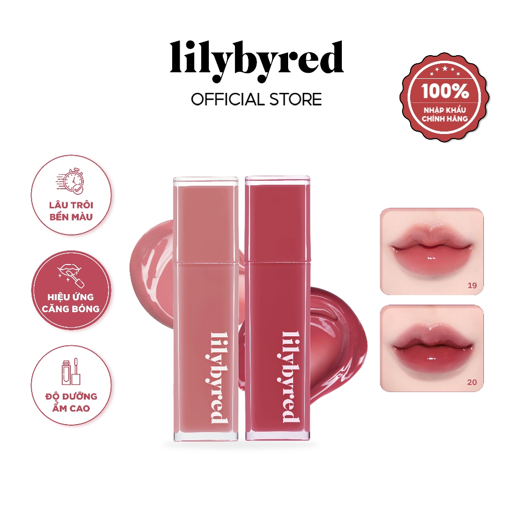 [Pre-Order Màu 19-20] Son Kem Bóng Lì Lilybyred Bloody Liar Coating Tint 4g