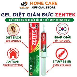 Gel Diệt Gián Đức ZENTEK - Get Diệt Gián Nhập Khẩu Hàn Quốc Hiệu Quả Ngay Lần Đầu Sử Dụng - HomeCare