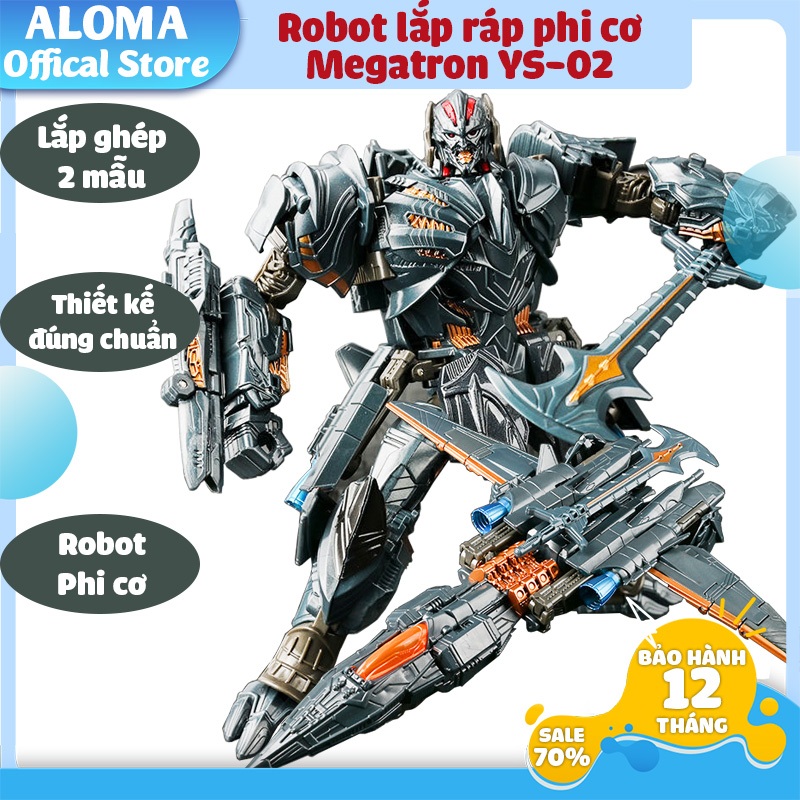 Robot biến hình phi cơ Transformer mẫu Megatron 601B - Lắp ráp thành robot hoặc ô tô siêu ngầu