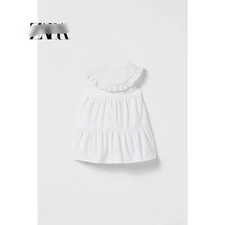 Váy ZR trắng cổ hoa