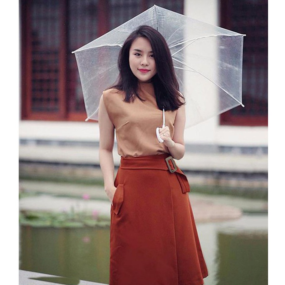 *CHÂN VÁY NỮ ❣️FREESHIP❣️Chân Váy Chữ A Phối Túi Chất tuyết mưa dày dặn