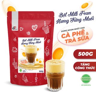 Bột Milk Foam Trứng Muối DP FOOD 500G - Thơm Béo Đậm Đà - Làm Topping Rót Lên Trên Cà Phê, Trà Sữa