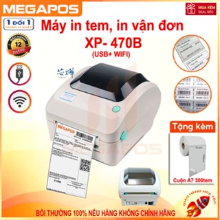 Máy in Xprinte® XP-470B, XP-420B, in đơn hàng, in tem khổ lớn đến 110mm, in vận đơn TMĐT A6 - NEW 100%