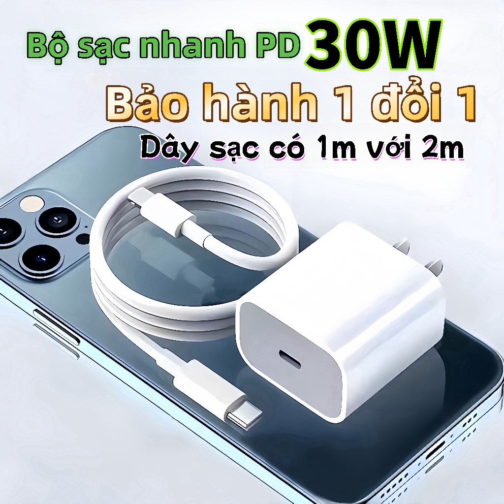 Bộ sạc nhanh PD 35W cho IP 17 16 15 14 13 12 11 Pro Max XS XR X 8 7 6 Phụ kiện, Bảo hành 1 Đổi mới 1