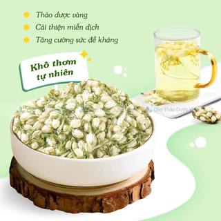 Hoa nhài sấy lạnh 1kg, trà lài nguyên bông, nụ trắng, thơm, dùng pha trà, ướp trà, hương vị tự nhiên
