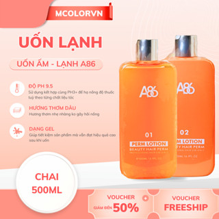  Thuốc uốn lạnh uốn ấm A86 hương dâu dịu nhẹ chai 500ml 