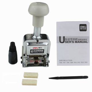 Máy Dập Dấu Nhảy 6/7/8/9/10 số Deli