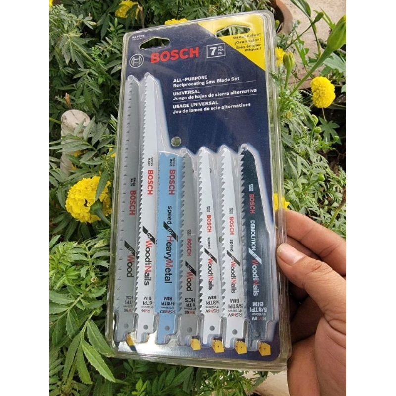 lưỡi cưa kiếm bosch set 7 lưỡi cưa gỗ