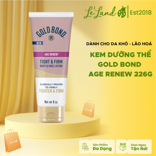  Kem dưỡng thể Gold Bond Age Renew Tight & Firm Body & Face Lotion 226g 
