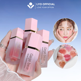 Má hồng kem gege bear dạng thỏi son đơn sắc, phấn má hồng mềm mịn bền màu lâu trôi