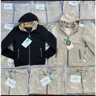 Áo Khoác Gió BBR Lót Kẻ Logo Thêu Ngựa 2 Lớp Dày Dặn Form Rộng Unisex Nam Nữ