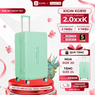 Vali KUME - KIGIN Linex KG810, SIZE 20/24/28 - Nhựa ABS + PC, Khóa Số Âm Hiện Đại, Bảo Hành 5 Năm